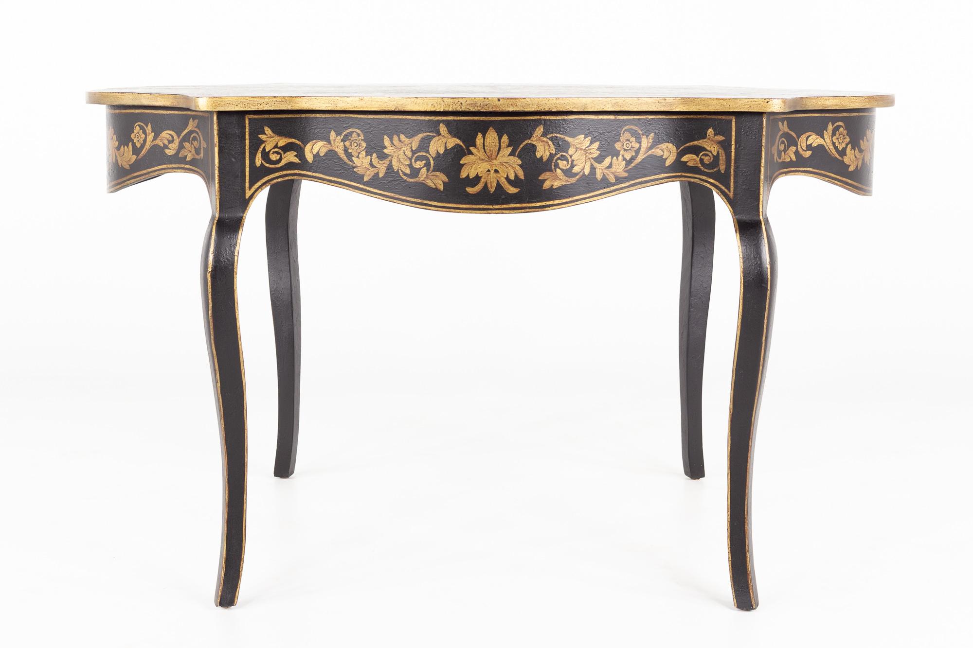 American Amy Howard Contemporary Black and Gold Desk