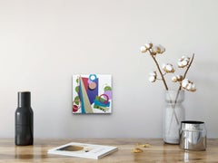 "Box Spring Trampoline" (2023) by Amy Hutcheson, Paper Collage, Abstract