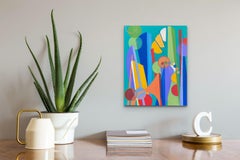 "Leaping Without Annette" (2023) by Amy Hutcheson, Abstract Oil Painting