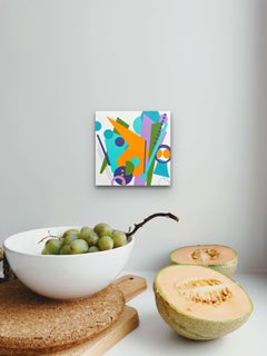 "The Surprise in the Cereal Box" by Amy Hutcheson, Paper Collage, Abstract