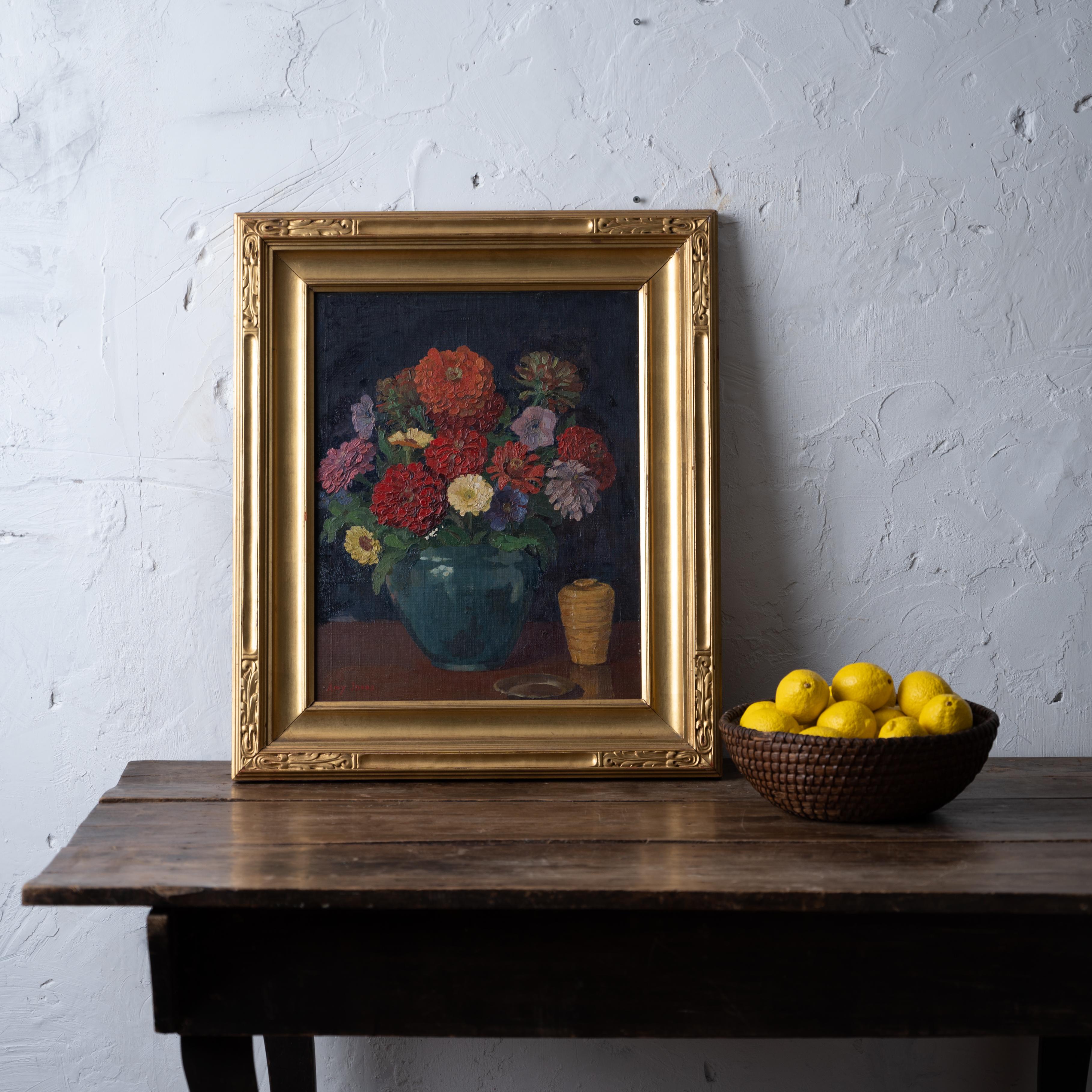 Modern Amy Jones (Frisbie) Still Life with Flowers For Sale