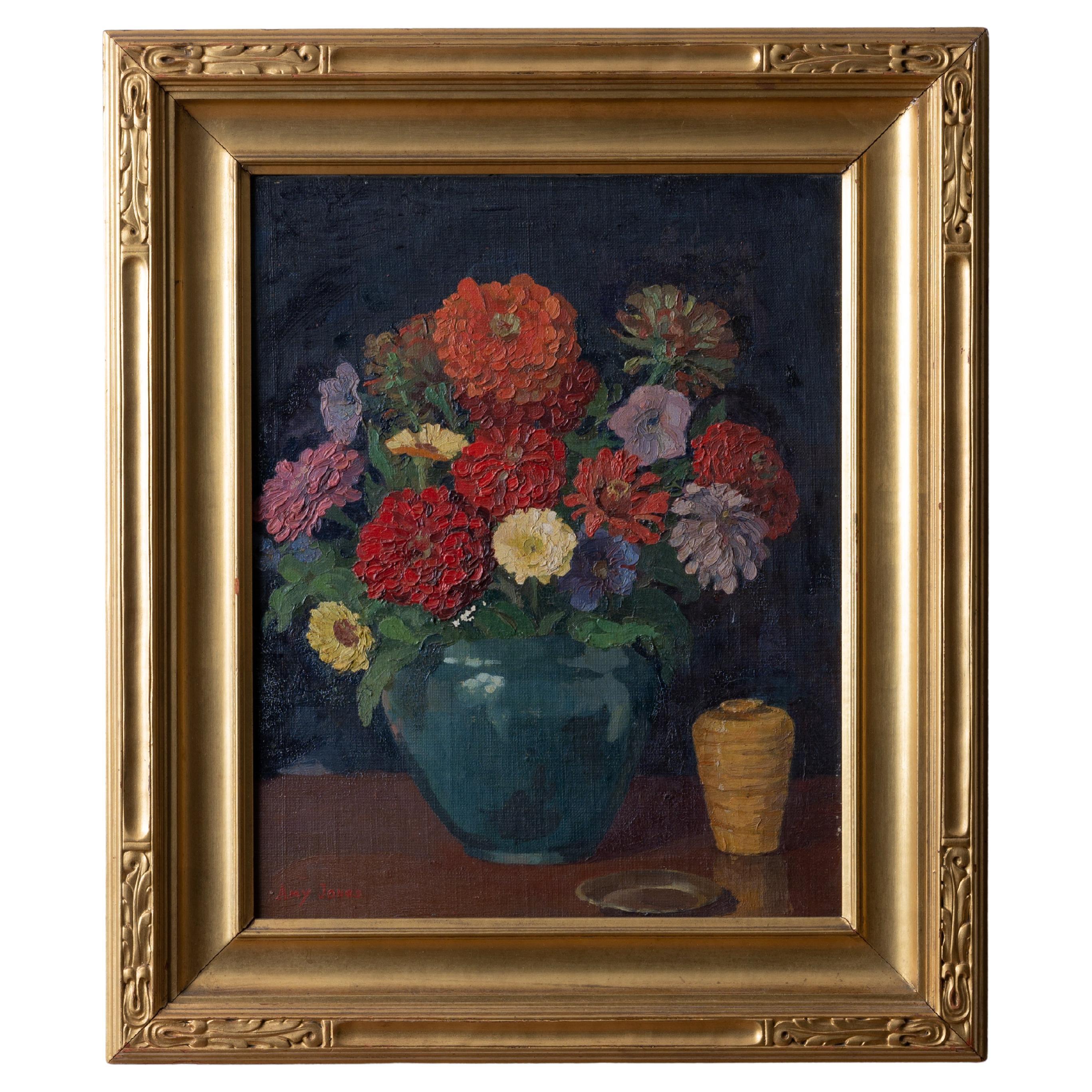 Amy Jones (Frisbie) Still Life with Flowers For Sale
