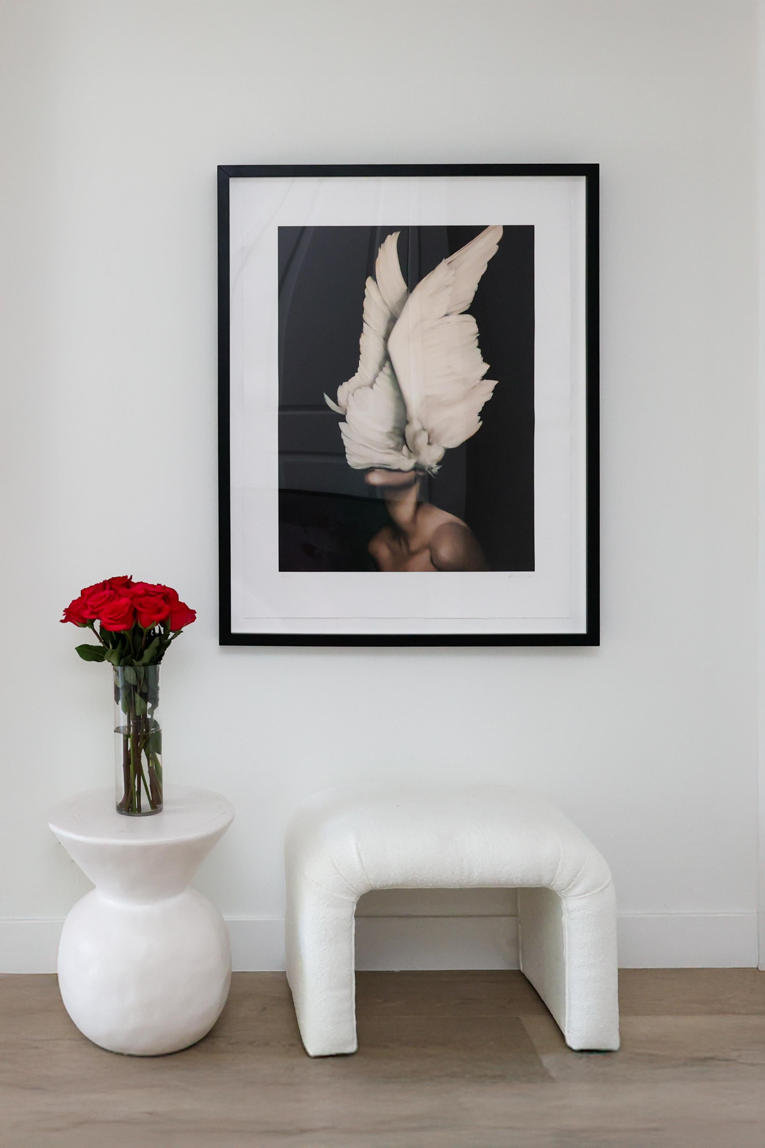 Awakening - Gray Portrait Print by Amy Judd