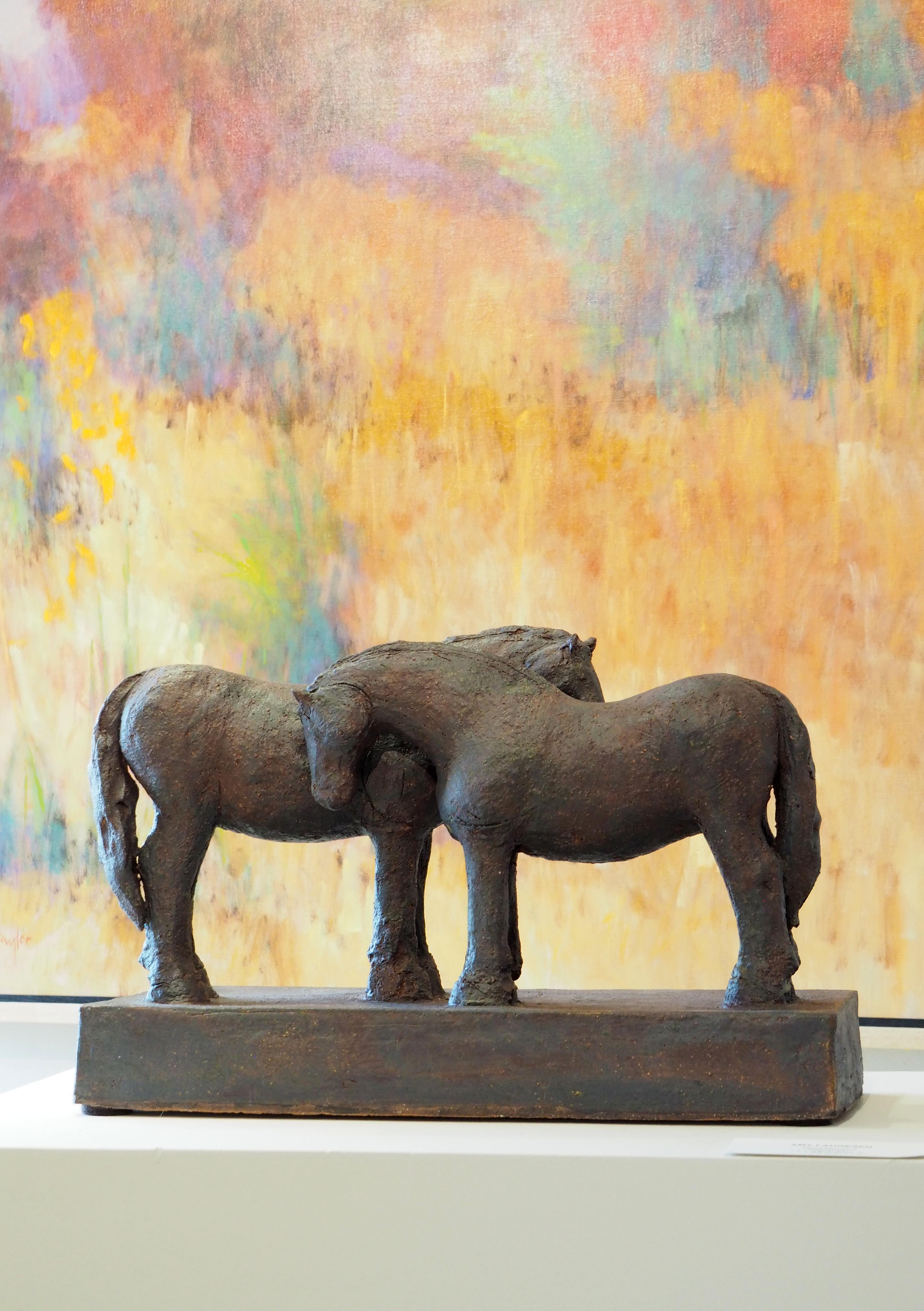 Companion - Horse Sculpture (horses, sculpture, ceramic)  4
