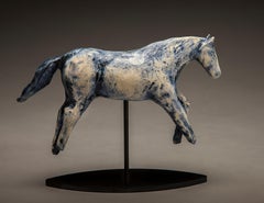 "Denim Blue I" (2024) By Amy Laugesen, Original Ceramic Sculpture