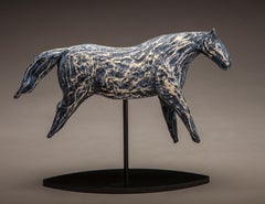 "Denim Blue II" (2024) By Amy Laugesen, Original Ceramic Sculpture
