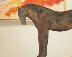 Diamond Mare (ceramic, sculpture, horse, texture, ancient influence)