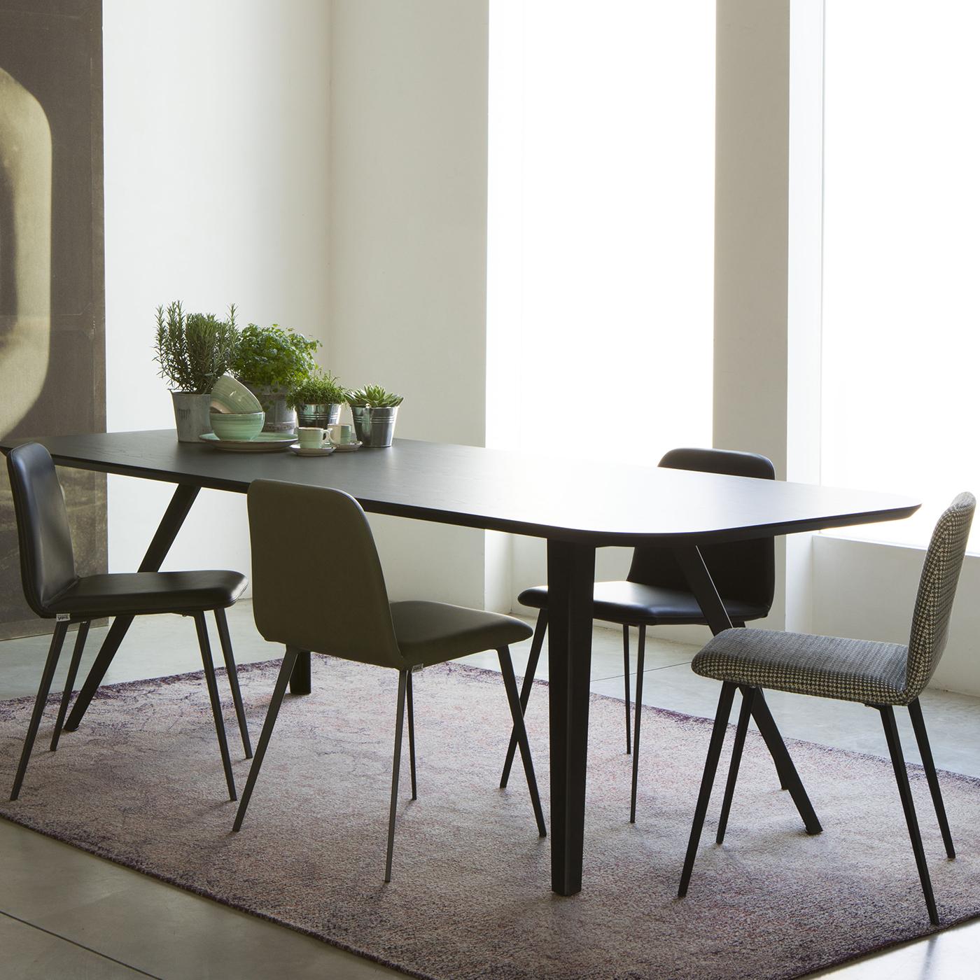 Aky Met Black Dining Table In New Condition For Sale In Milan, IT