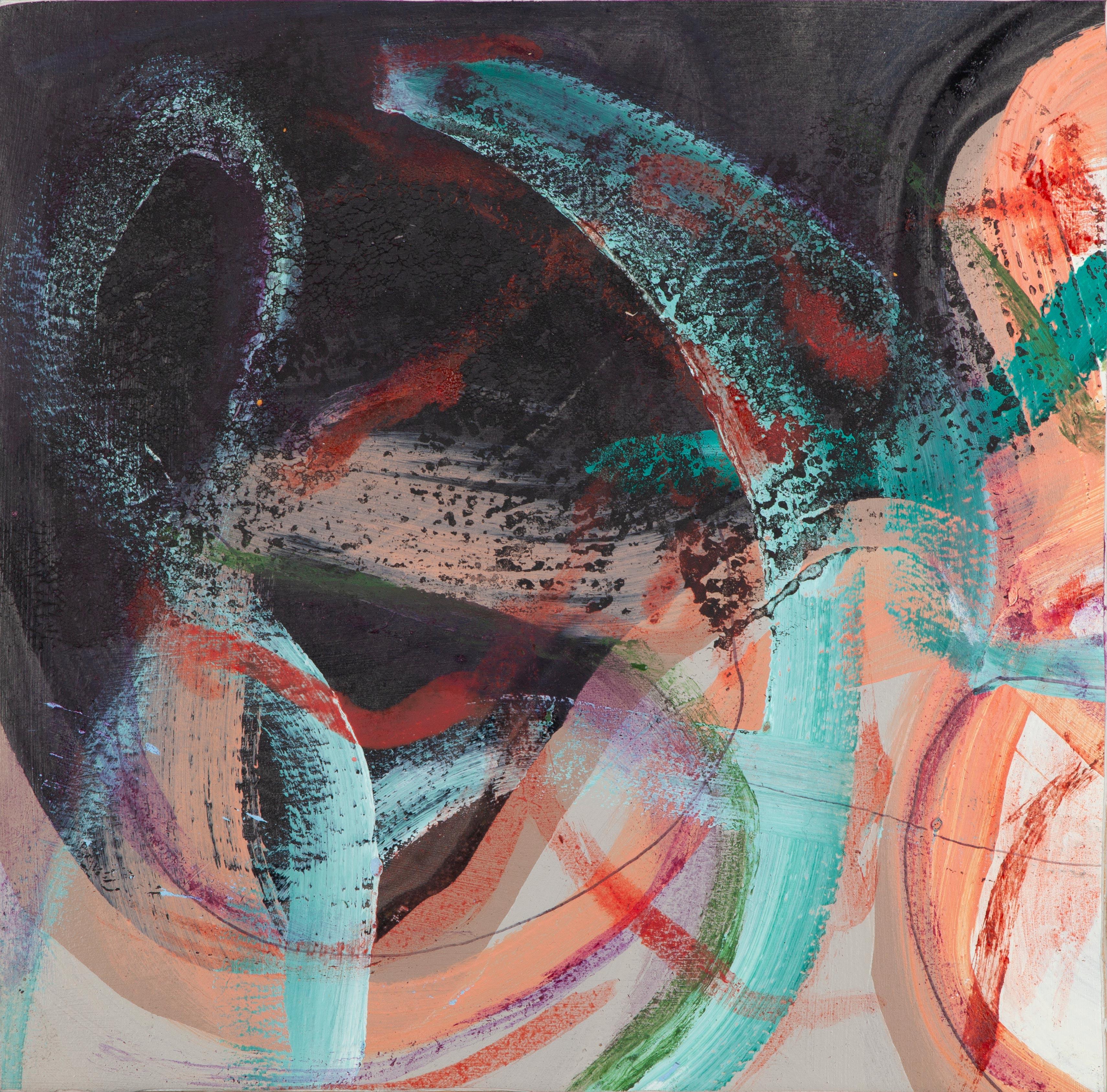 Amy Meyer Abstract Painting - Dancing with the Night (2)