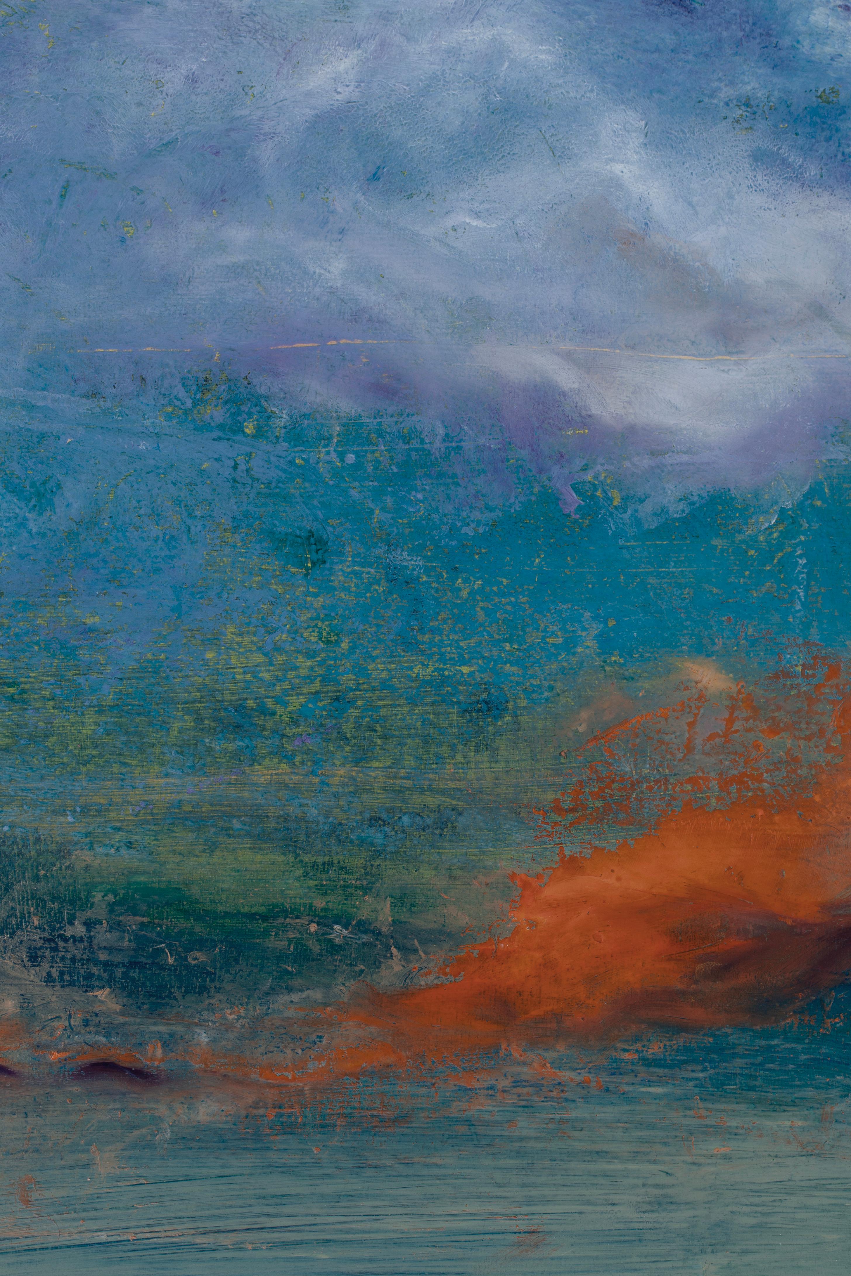 Roter Himmel am Morgen (Zeitgenössisch), Painting, von Amy Meyer