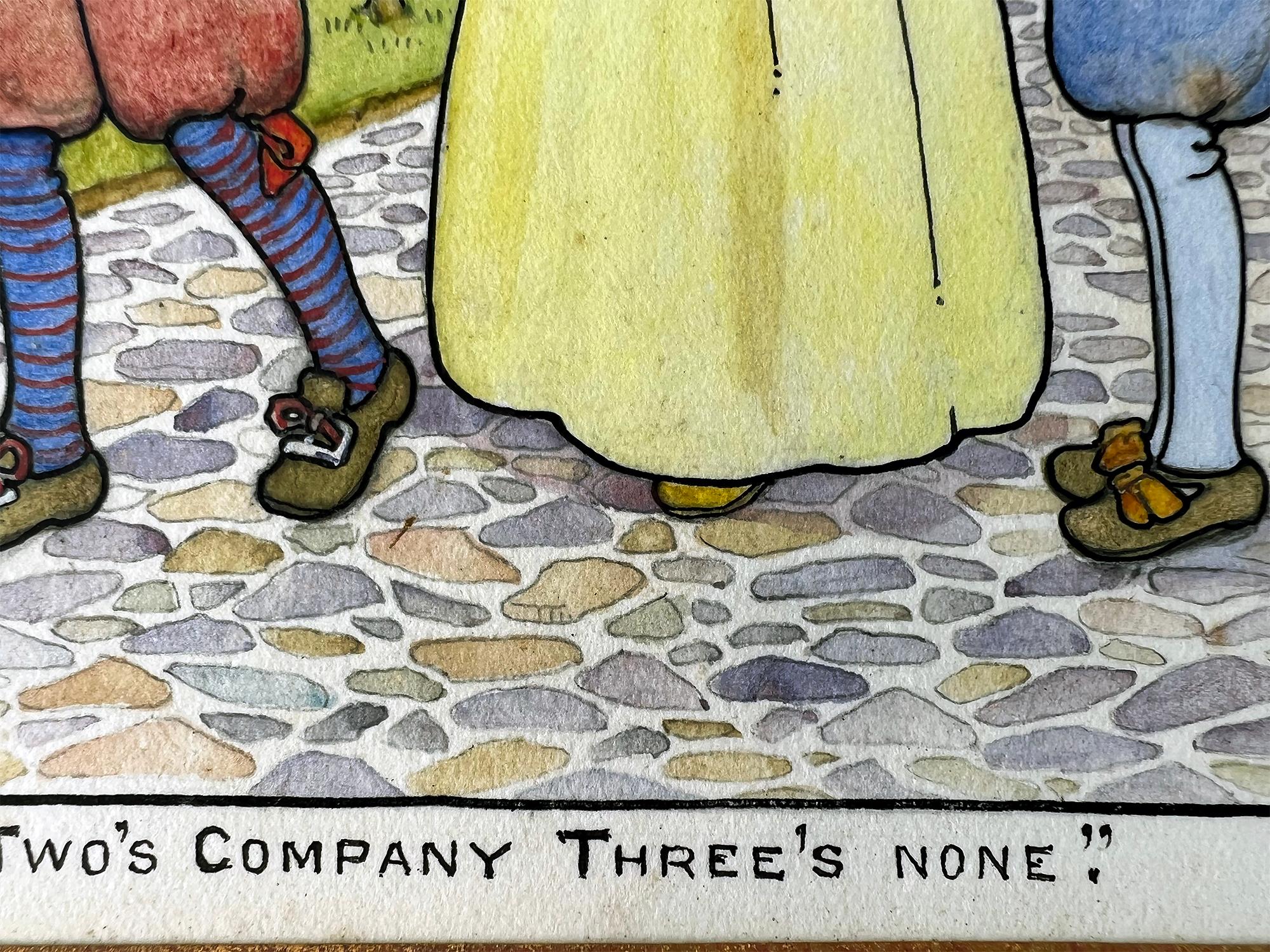 Illustration de trois livres pour enfants - Illustratrice  - Le tournant du siècle - Art nouveau Painting par Amy Millicent Sowerby