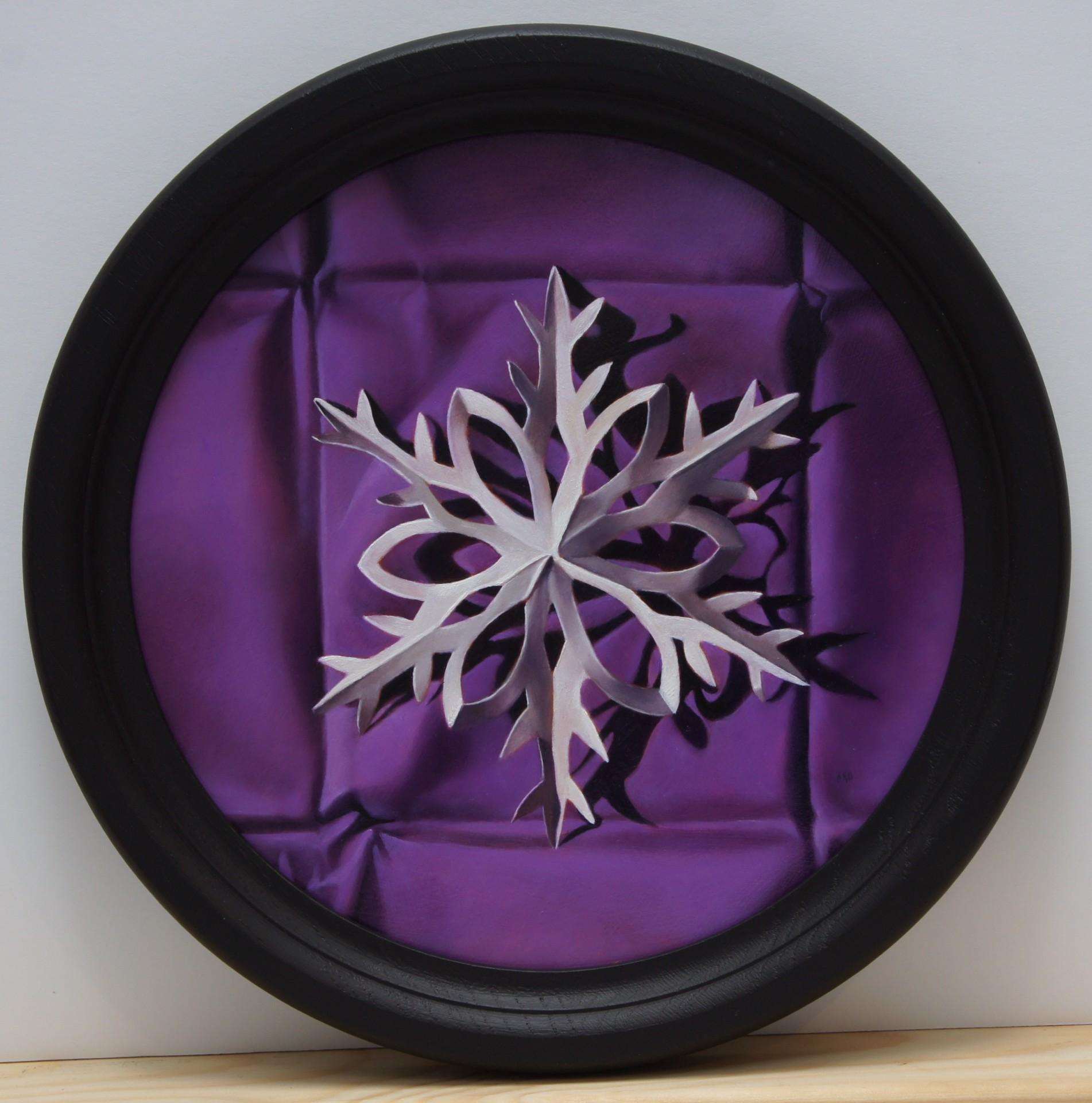 Paper Snowflake 4 - Painting by Amy Ordoveza