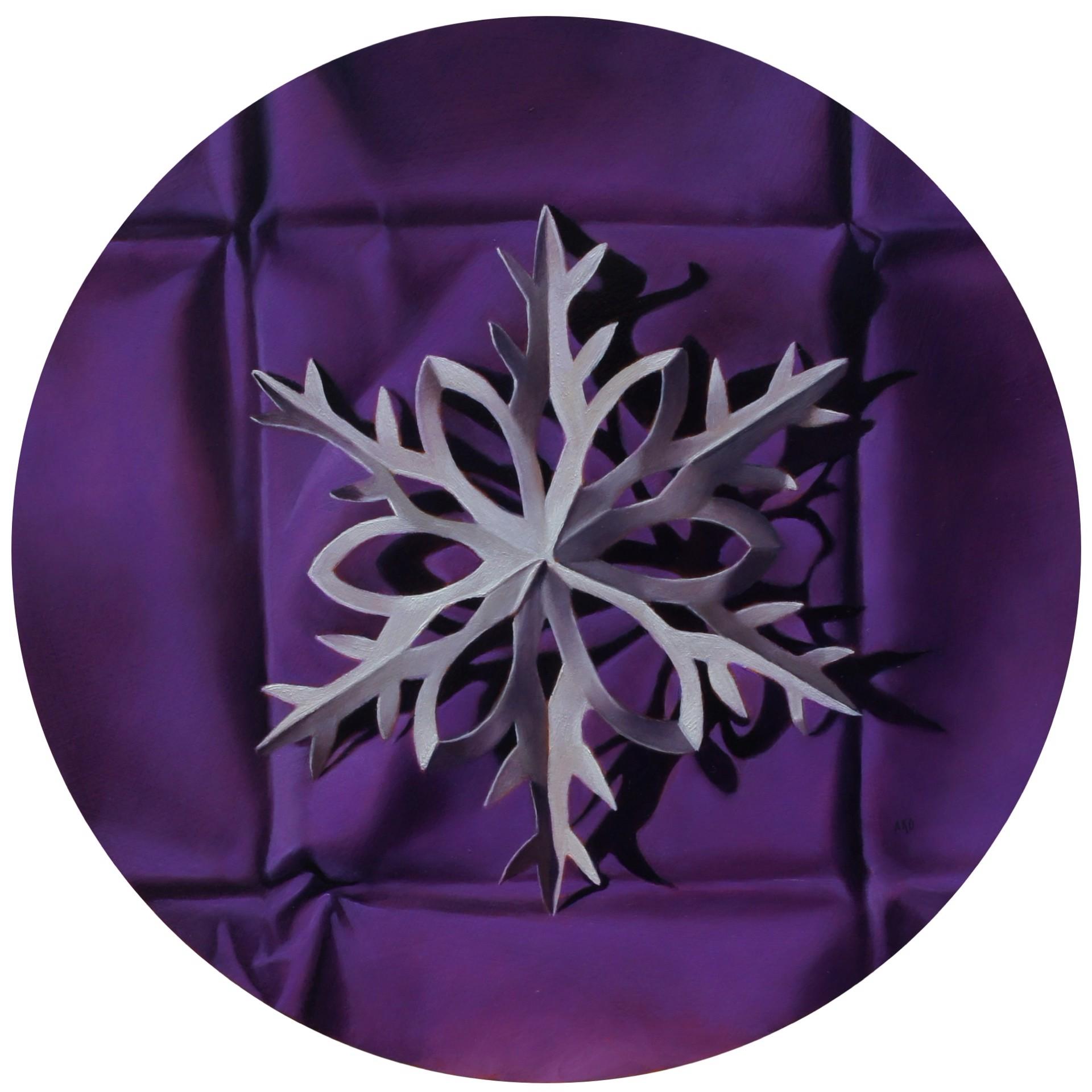Amy Ordoveza Still-Life Painting - Paper Snowflake 4