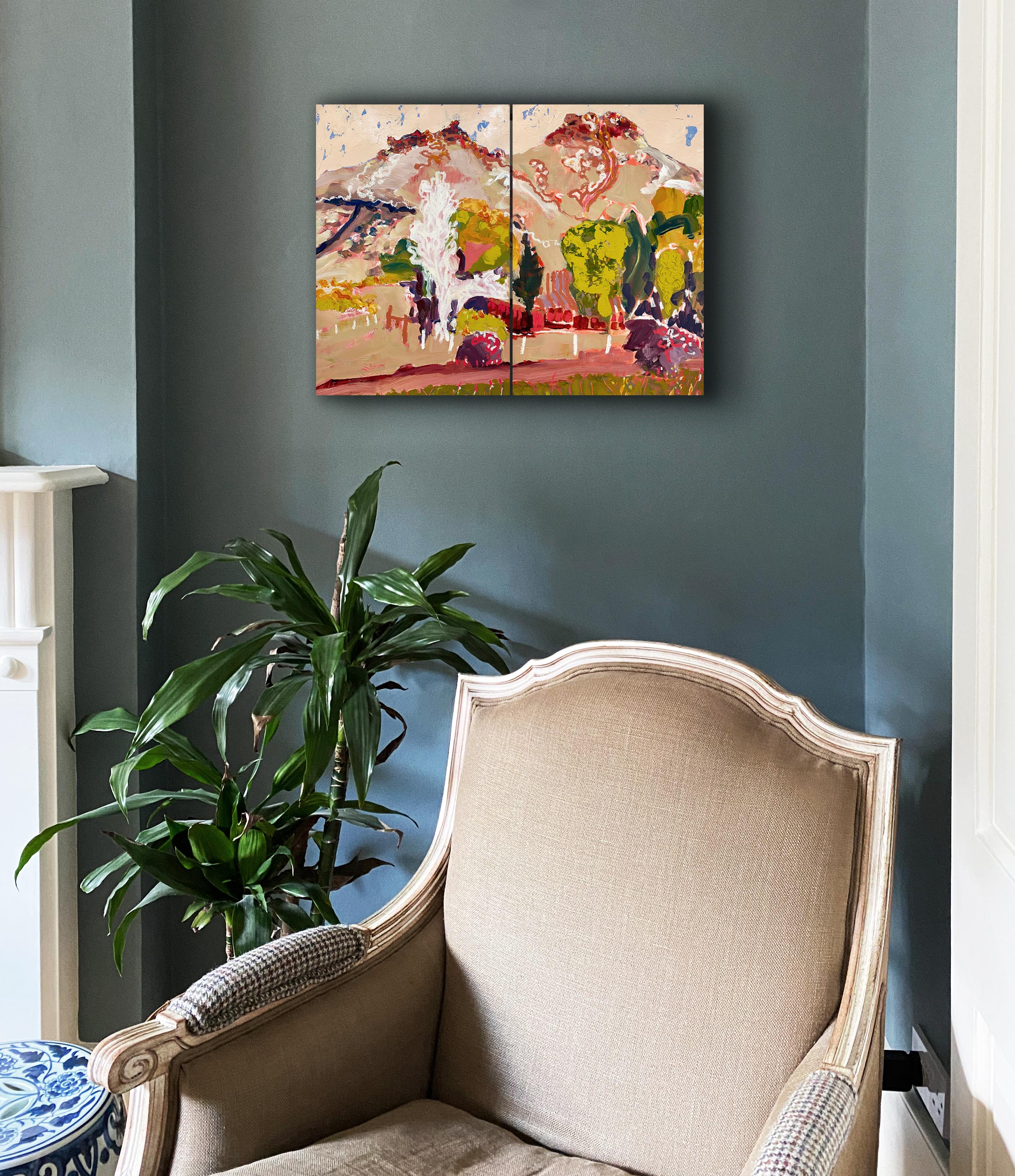 Árbol fantasma (díptico) - Painting de Amy Robson