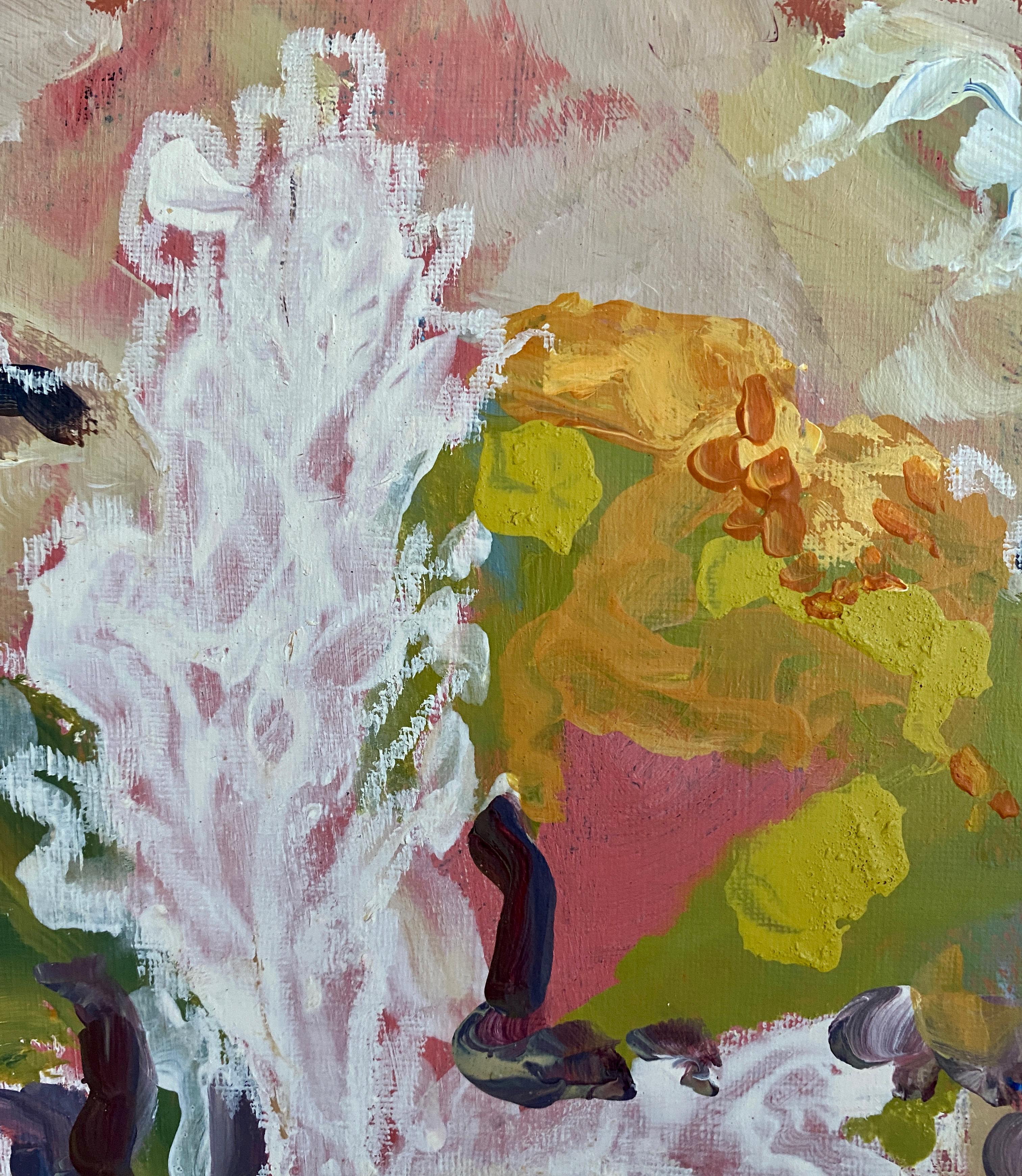 Árbol fantasma (díptico) - Landscape Painting Marrón de Amy Robson