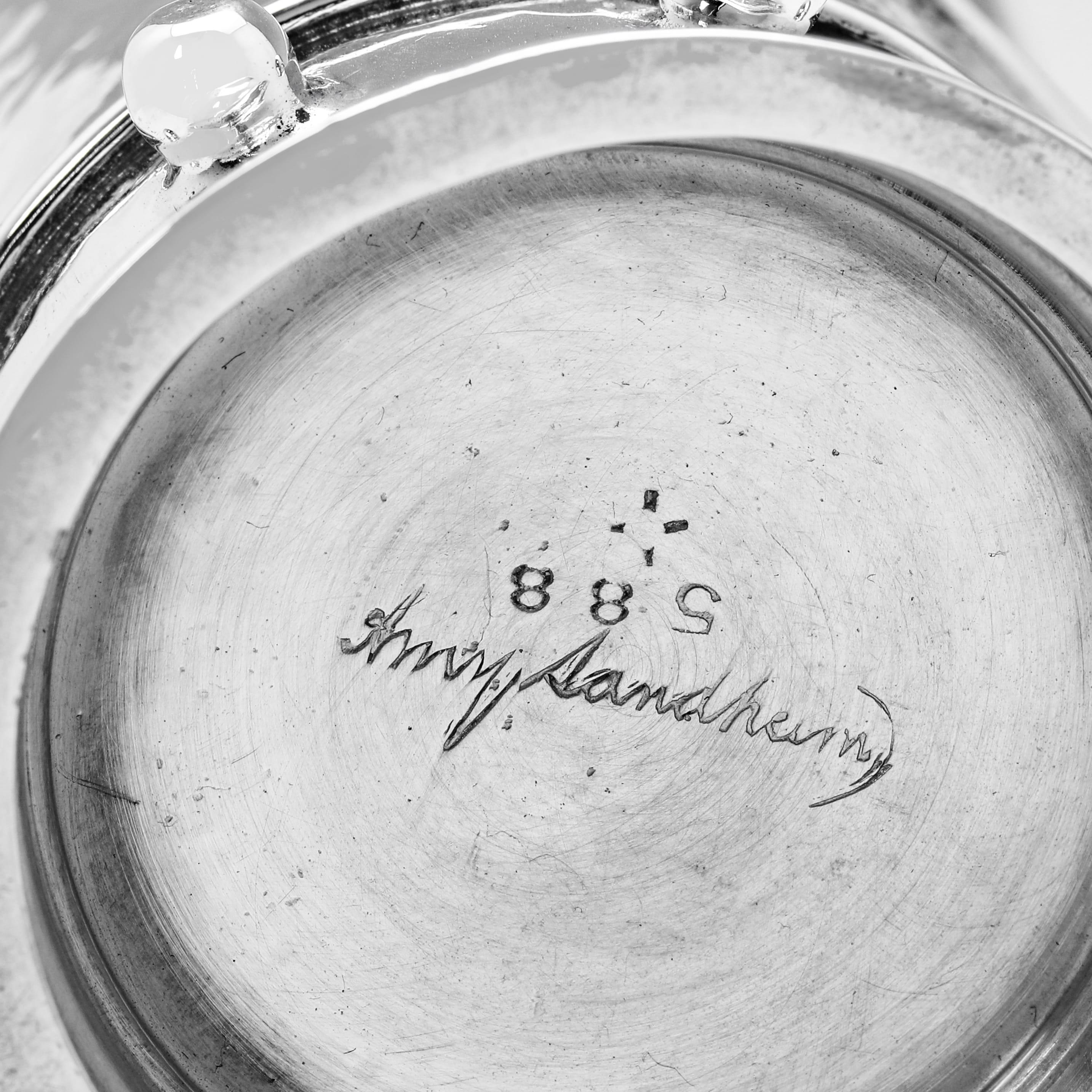 Early 20th Century Amy Sandheim - Arts & crafts design sterling silver child's mug made in 1928