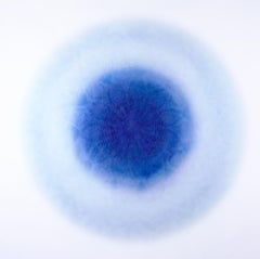 Revolution XL- blue intricate lacey lasercut abstract geometric circle 