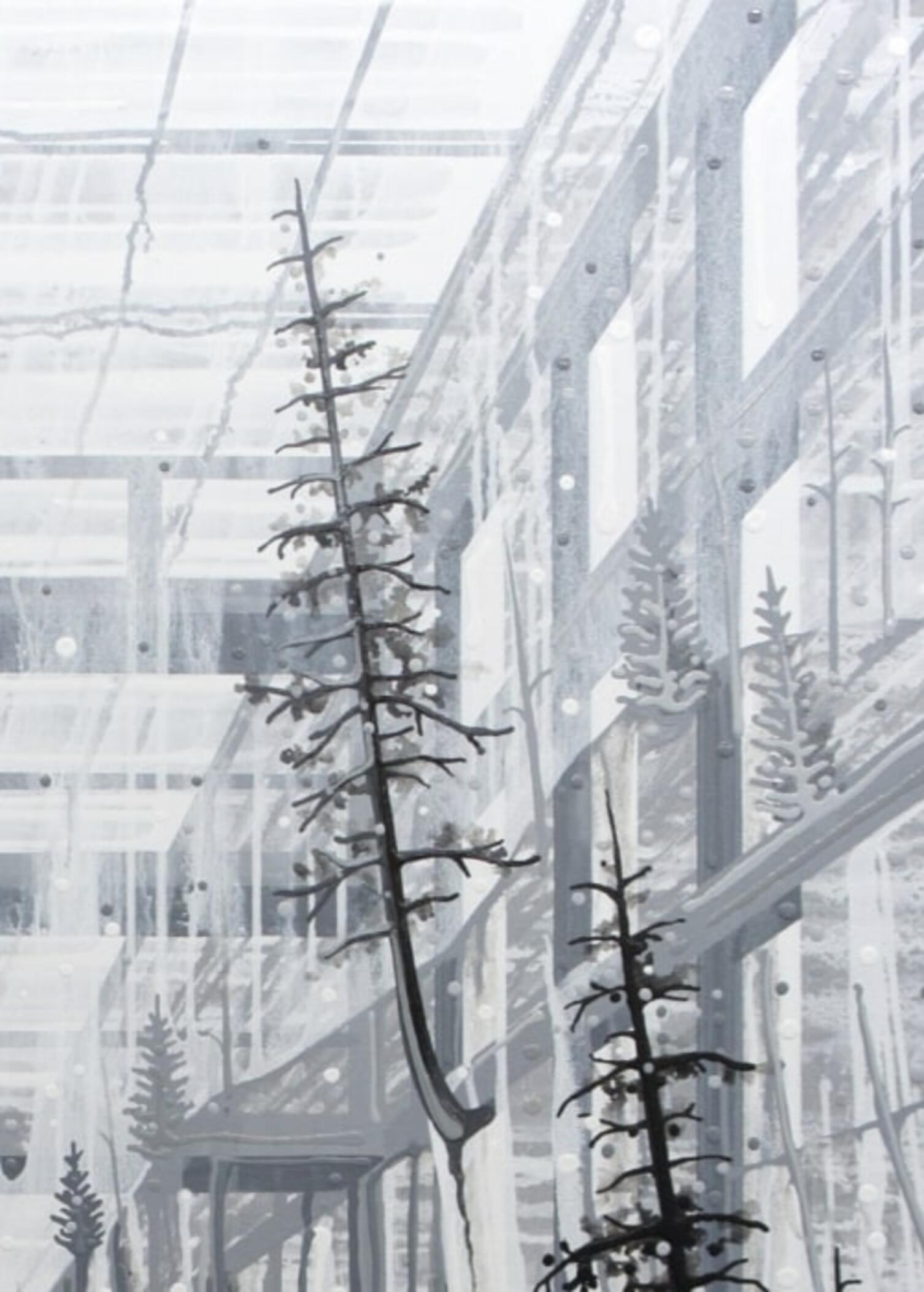 Into the Black (Toronto + Parco Nazionale Kootenay) - Painting Contemporaneo di Amy Shackleton