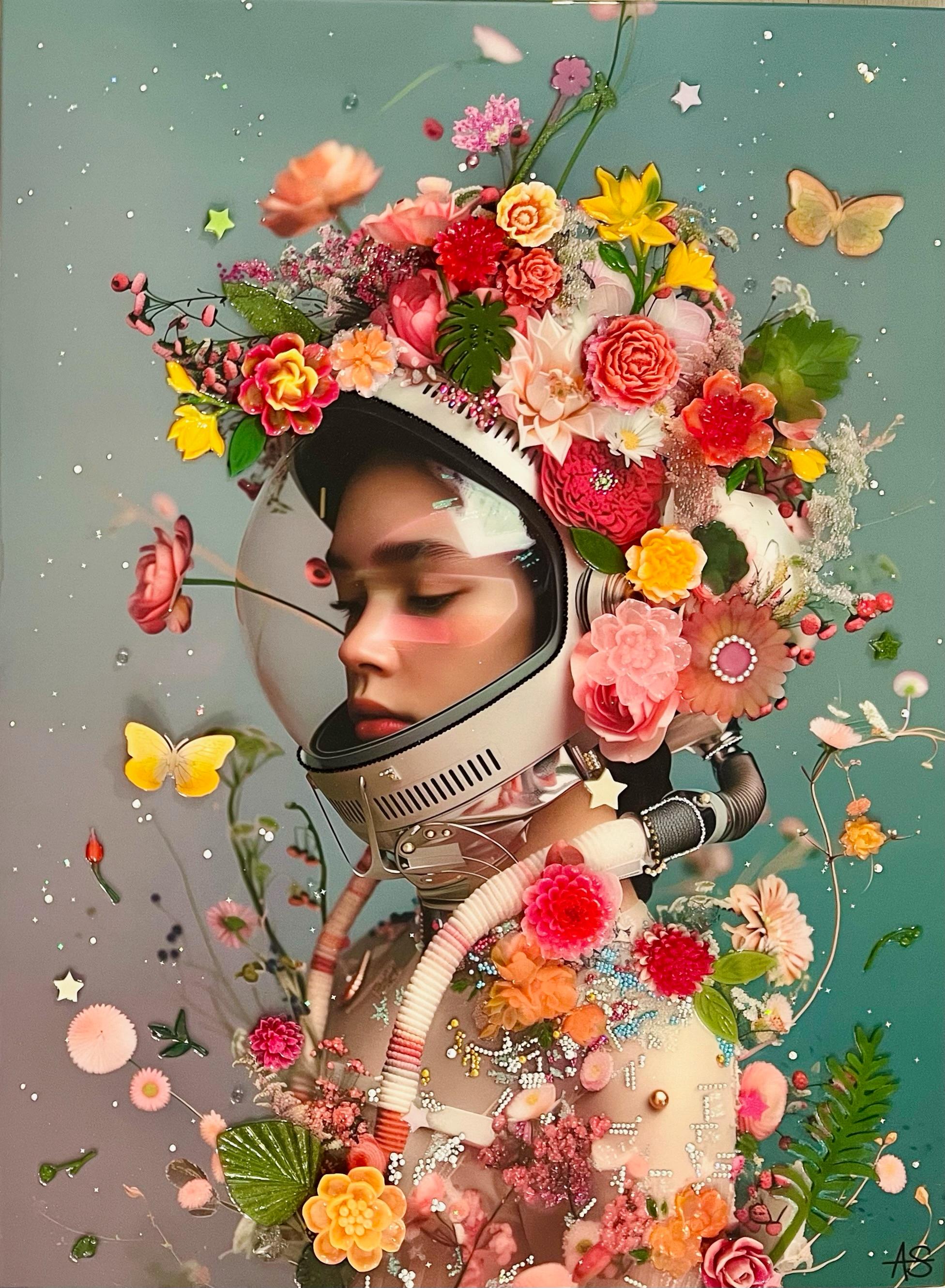 Wegfliegen – Mixed Media Art von Amy Shekhter