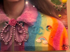 Habitación Arco Iris: Pintura de resina en técnica mixta de inspiración pop