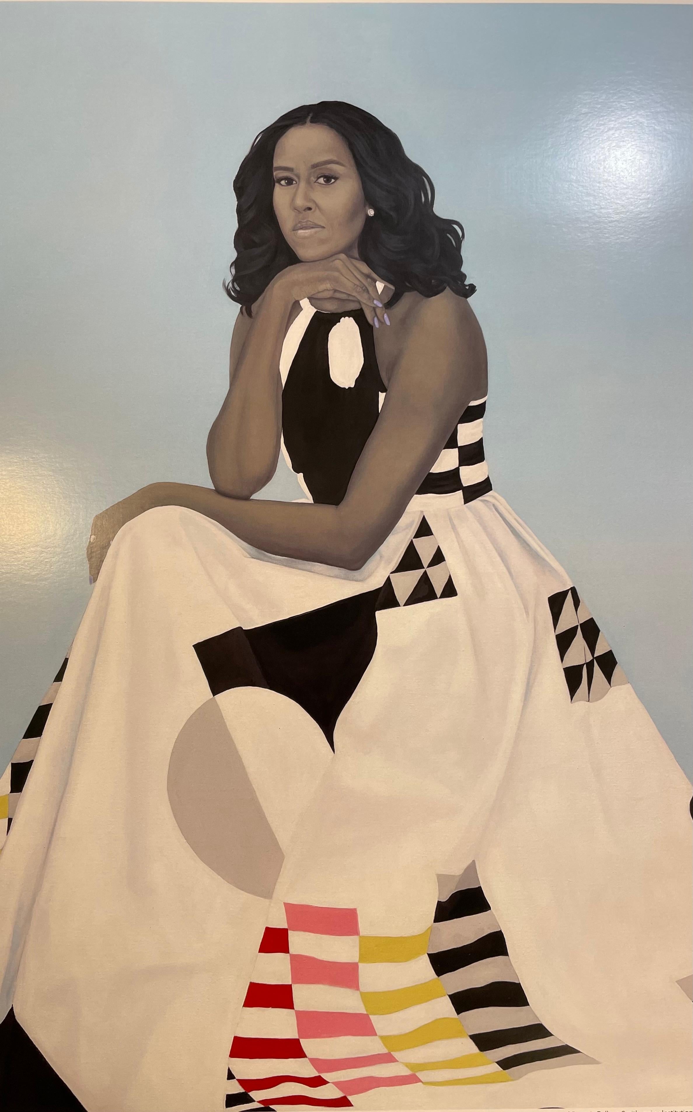 Ritratto di Michelle Obama alla Casa Bianca di Amy Shearld 2018 - Print di Amy Sherald