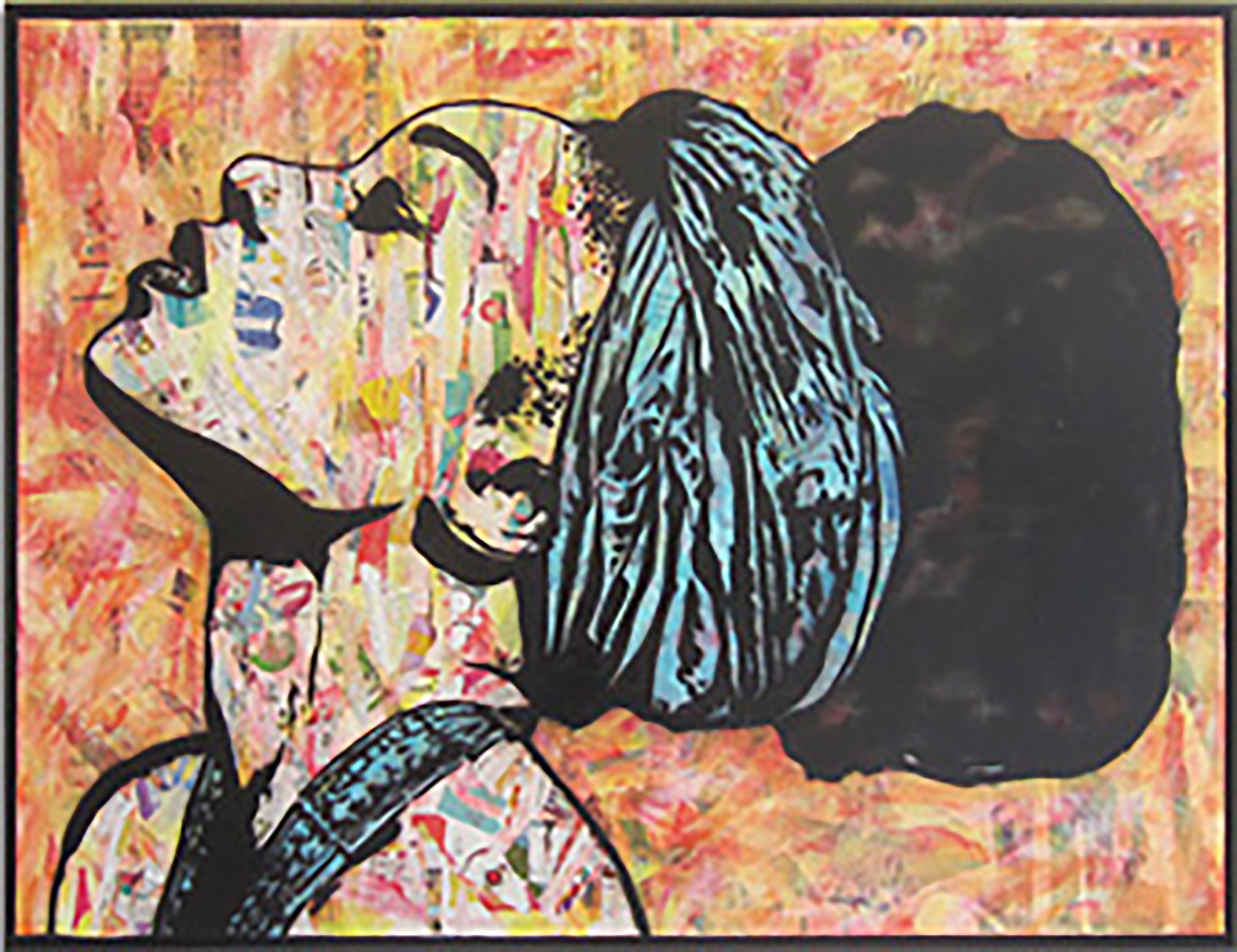 Amy Smith Breathless Magazine Collage Acrylic And Spray Paint