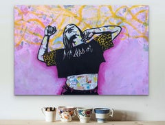 Osa essere"  collage di riviste a tecnica mista