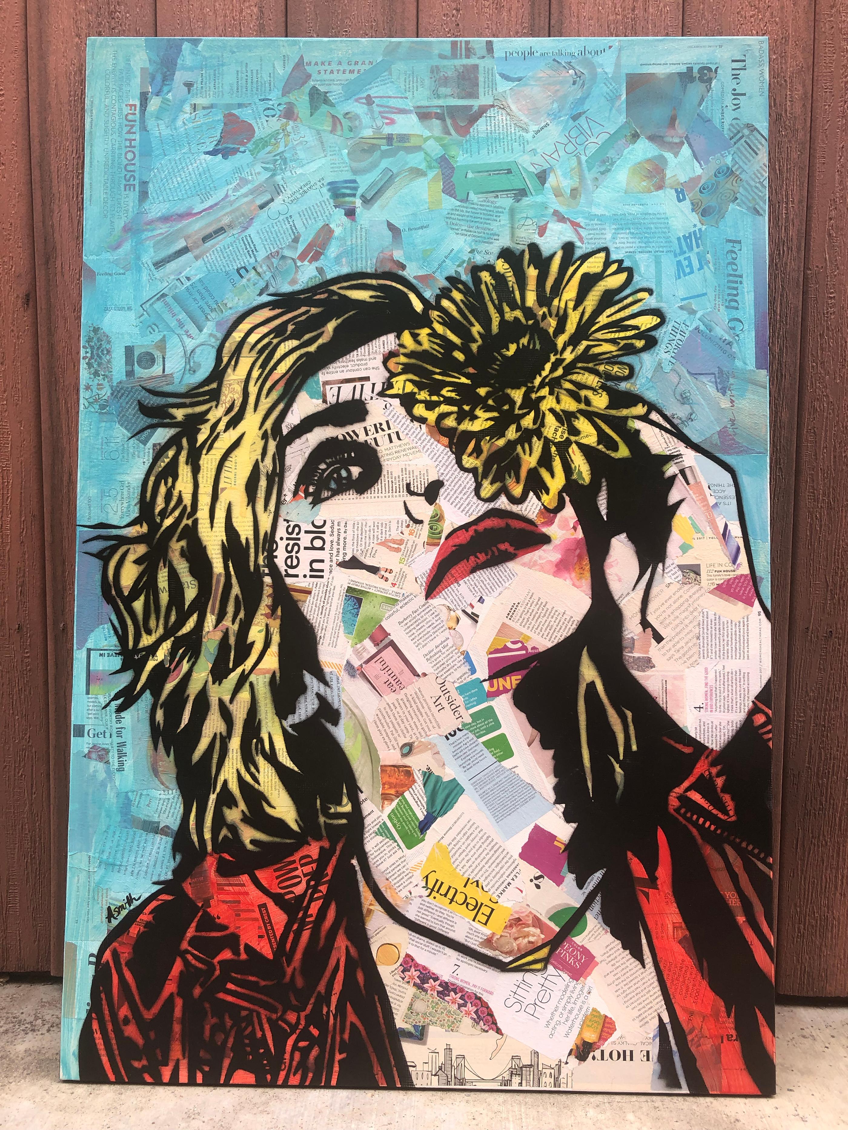 Amy Smith I See Through You Magazine Collage Stencil