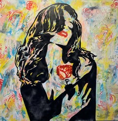 "Love is Love"-Acrylic and Spray Paint on Canvas