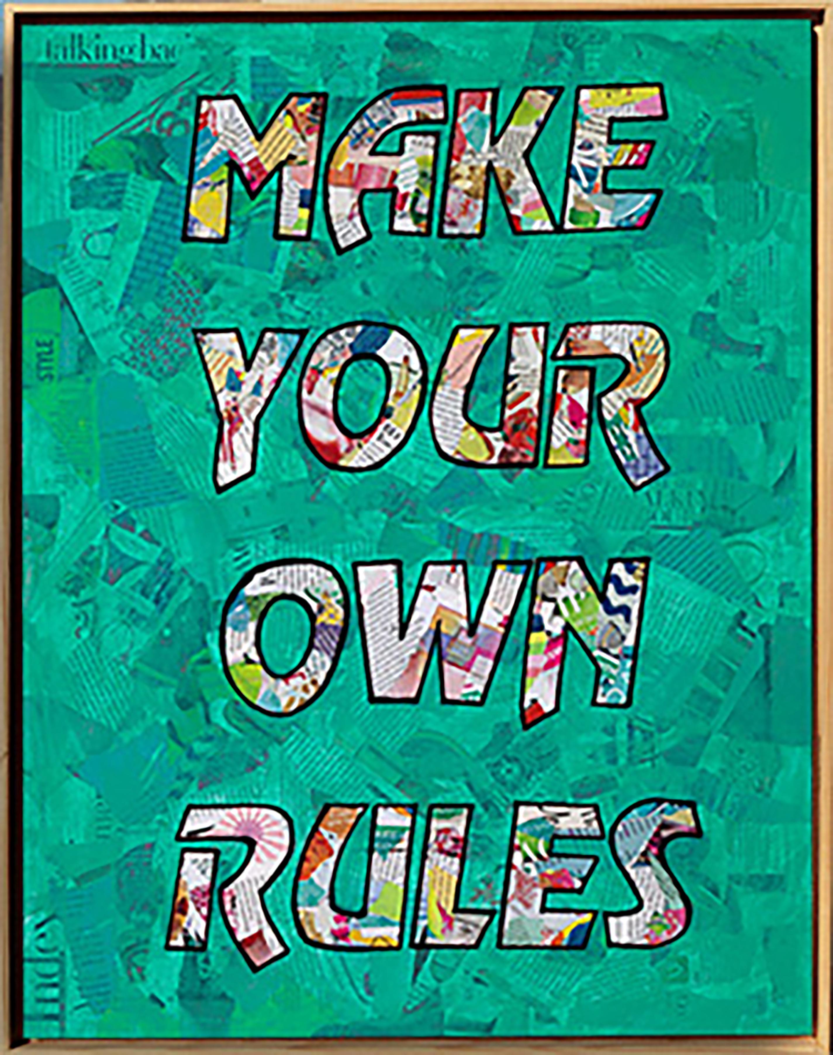 Amy Smith Make Your Own Rules Magazine Collage Acrylic And