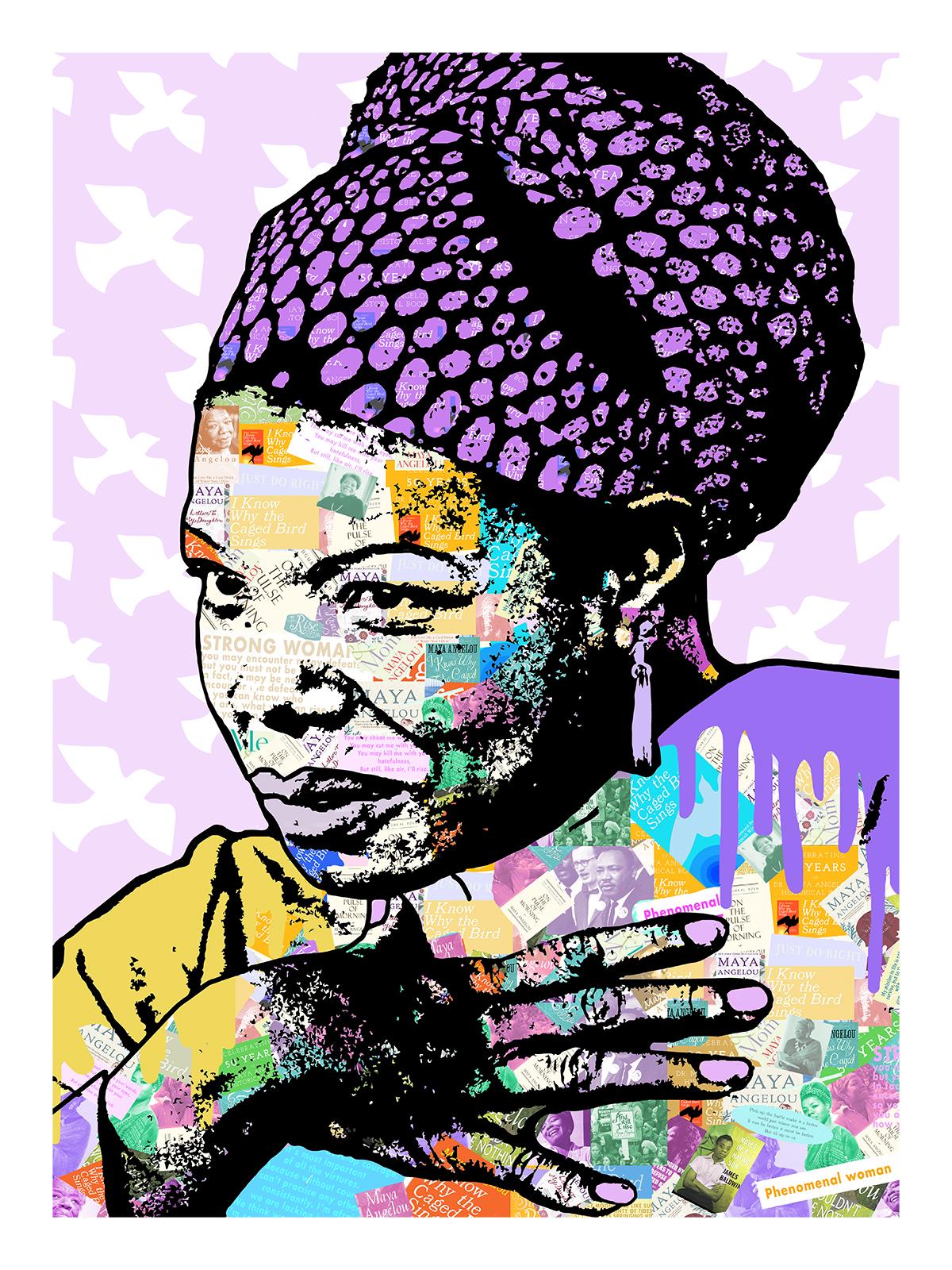 maya angelou pop art