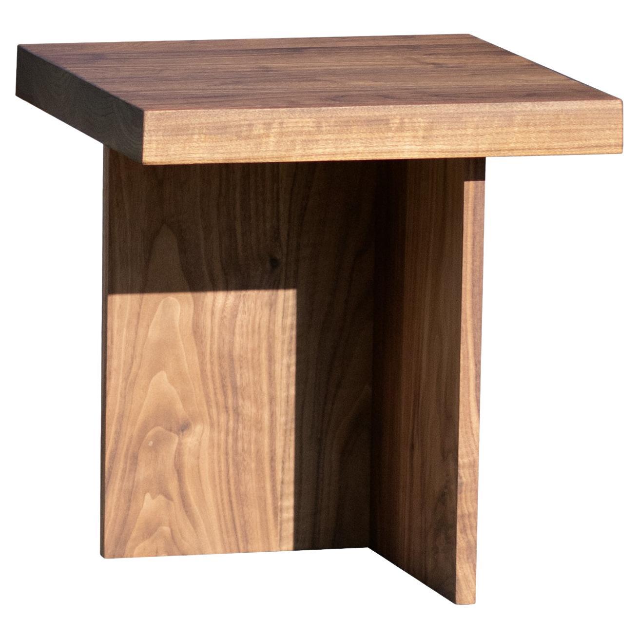 Amy, Solid Walnut Side Table / Stool