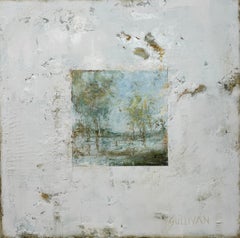 When Time Was Young by Amy Sullivan Contemporary Painting with tree line