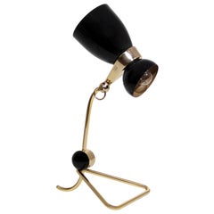 Amy Table Light in White with Brass Detail