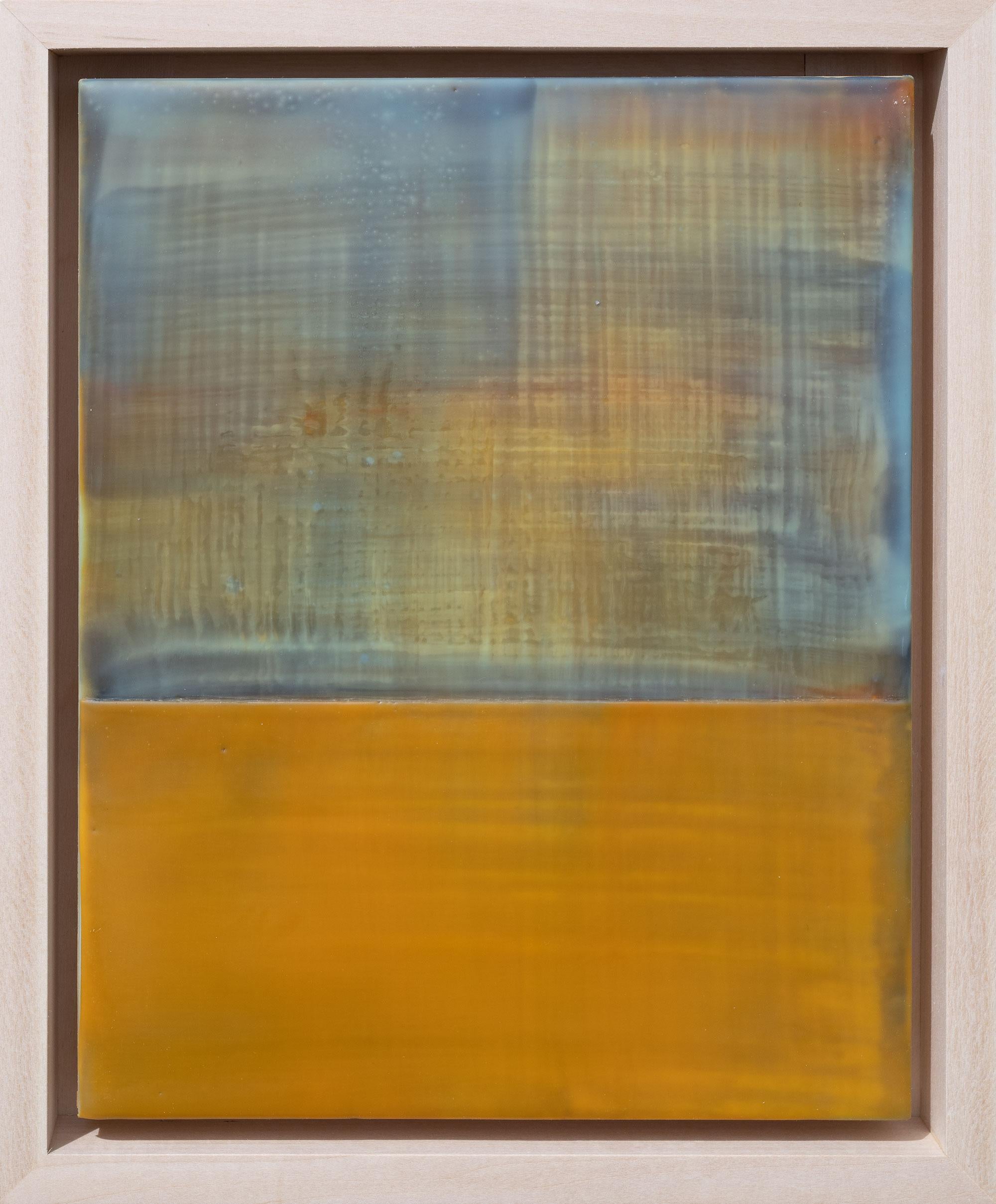 Horizonte Ámbar - Mixed Media Art de Amy Van Winkle