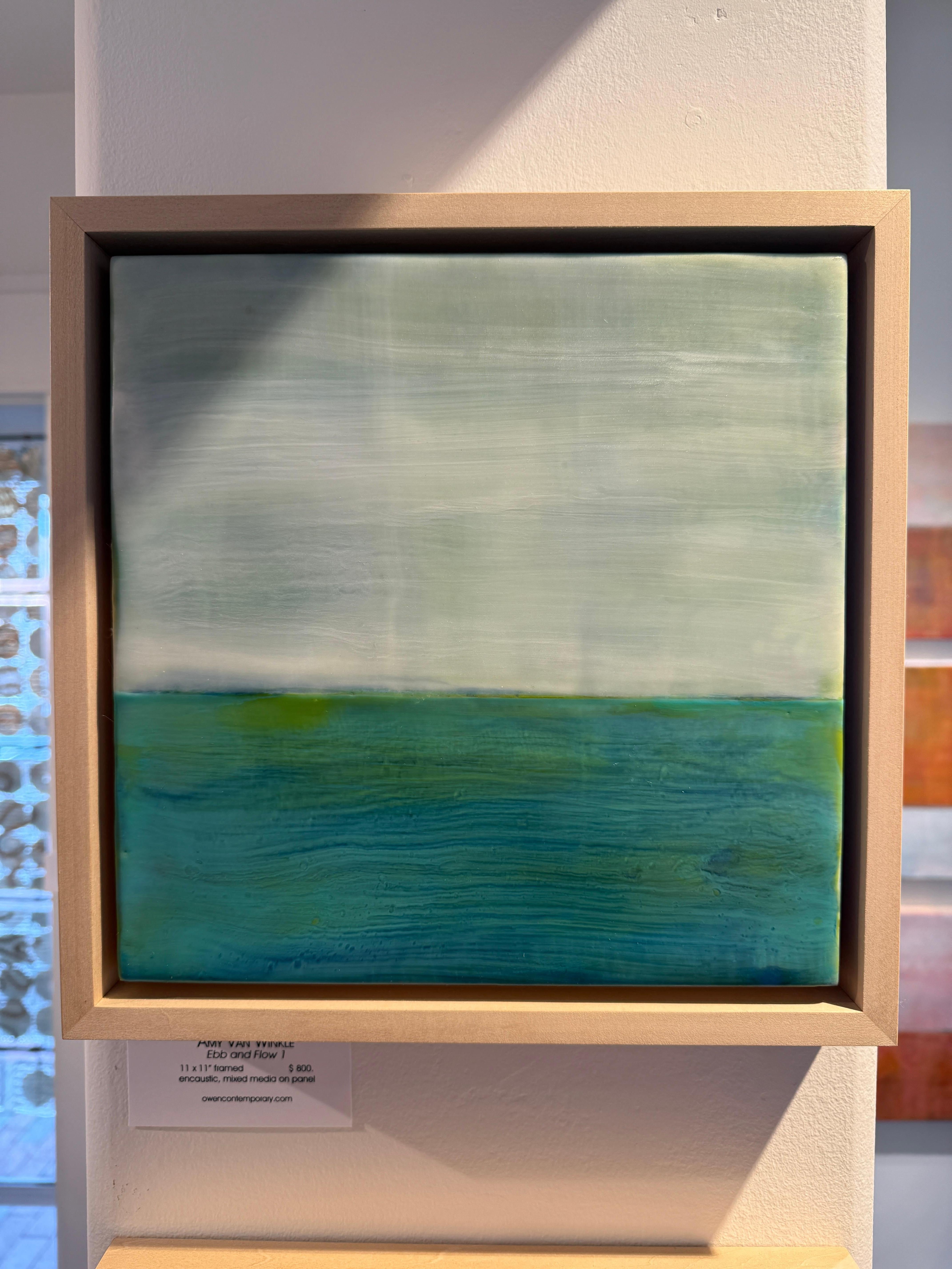 Flusso e riflusso 1 - Mixed Media Art Astratto di Amy Van Winkle