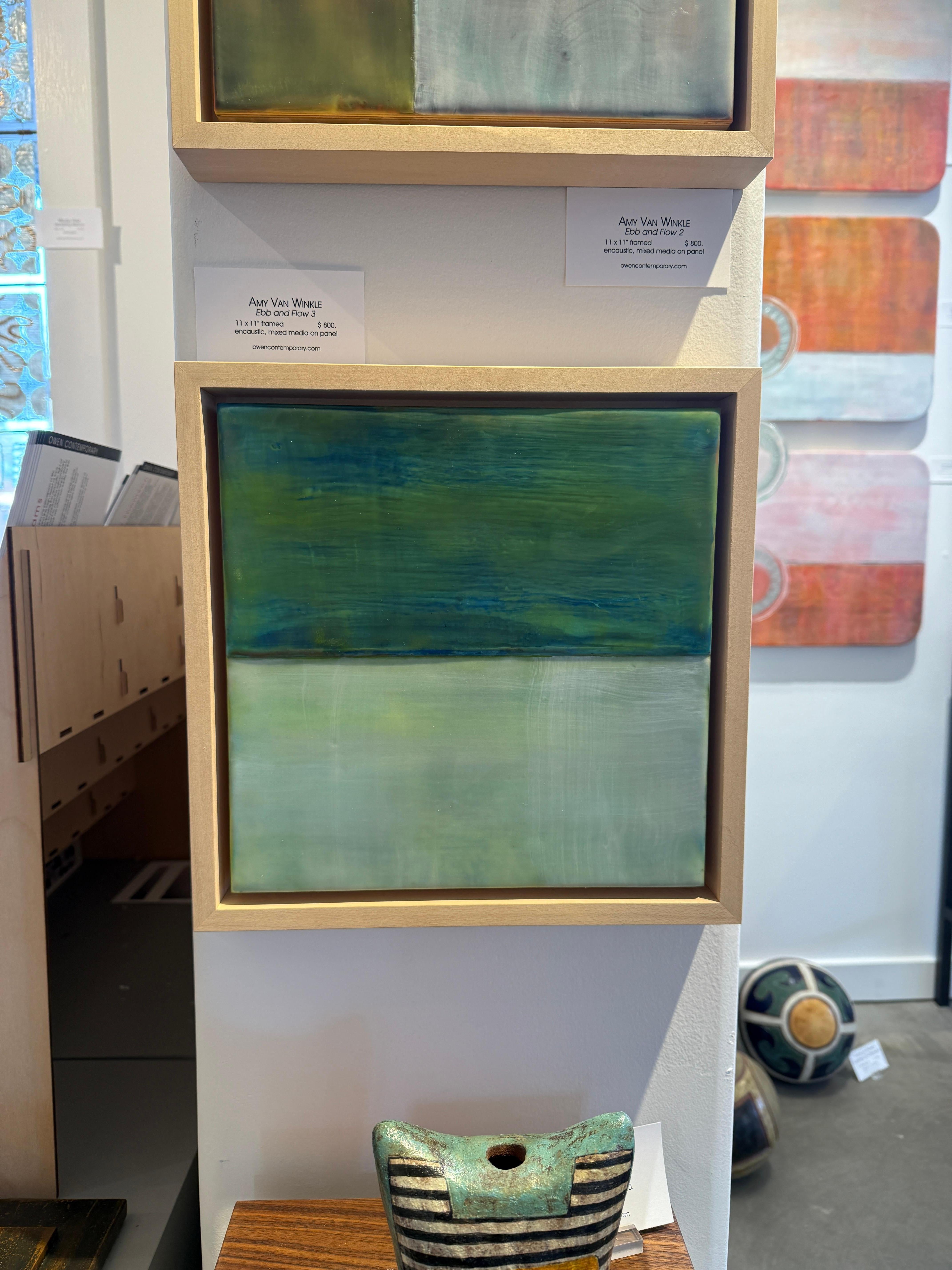 Flusso e riflusso 3 - Mixed Media Art Astratto di Amy Van Winkle