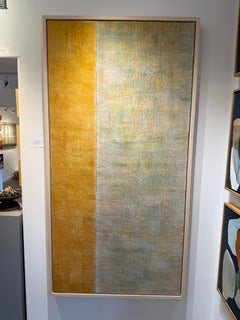 Fields of Gold: Pittura astratta a encausto, XXI secolo, con cornice