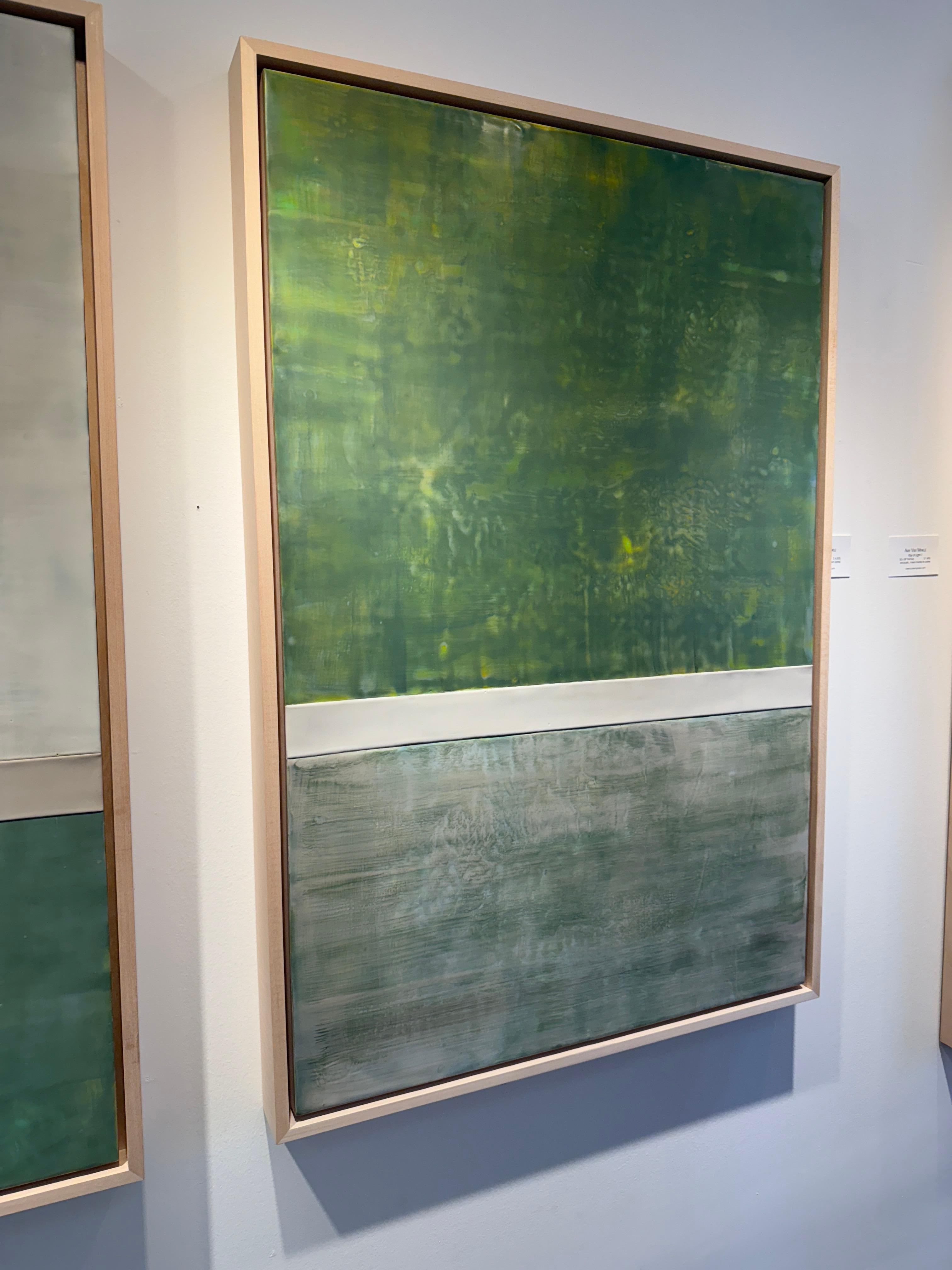 Grüne Mesa (Abstrakt), Painting, von Amy Van Winkle