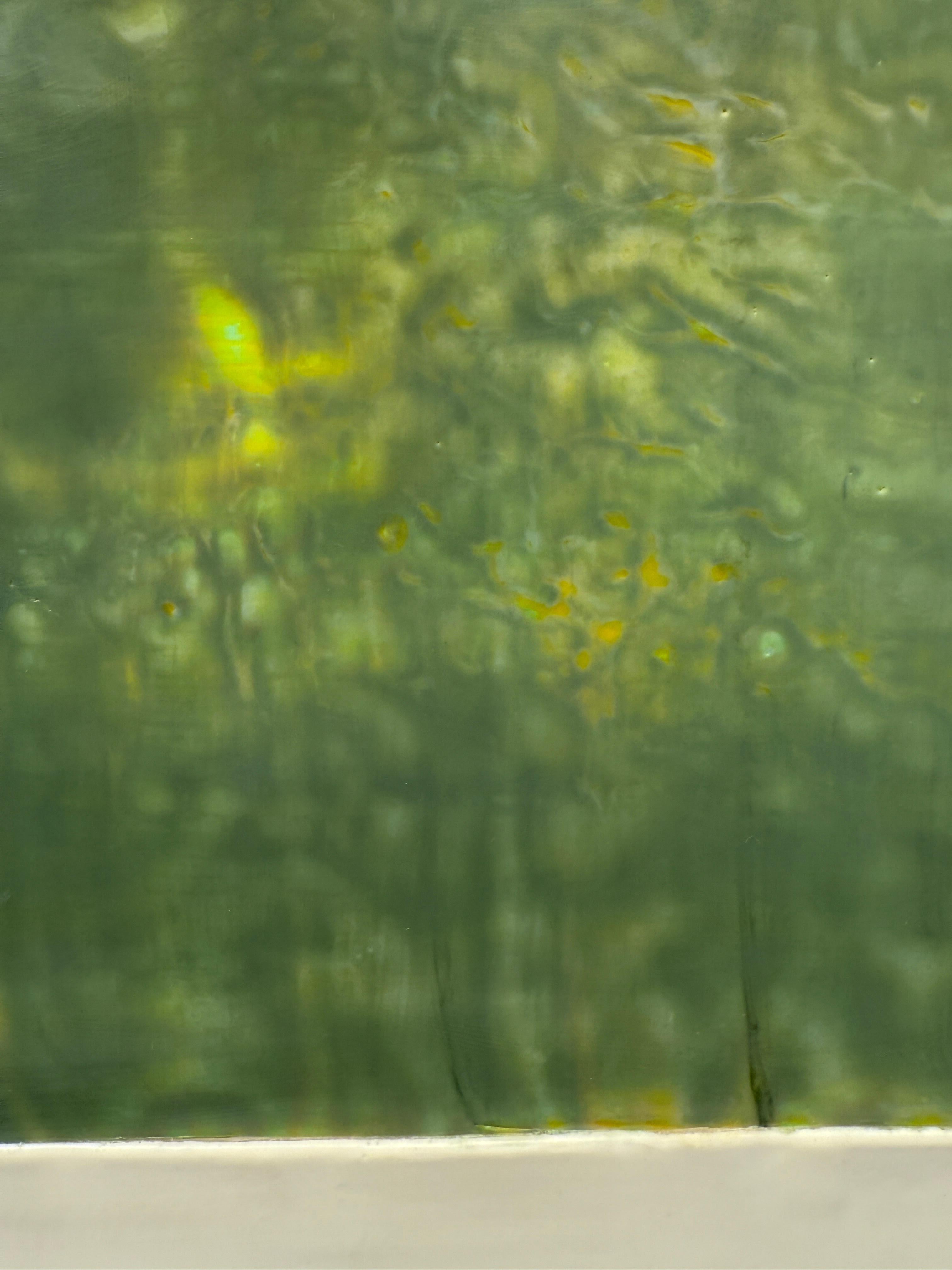 Grüne Mesa (Grau), Abstract Painting, von Amy Van Winkle