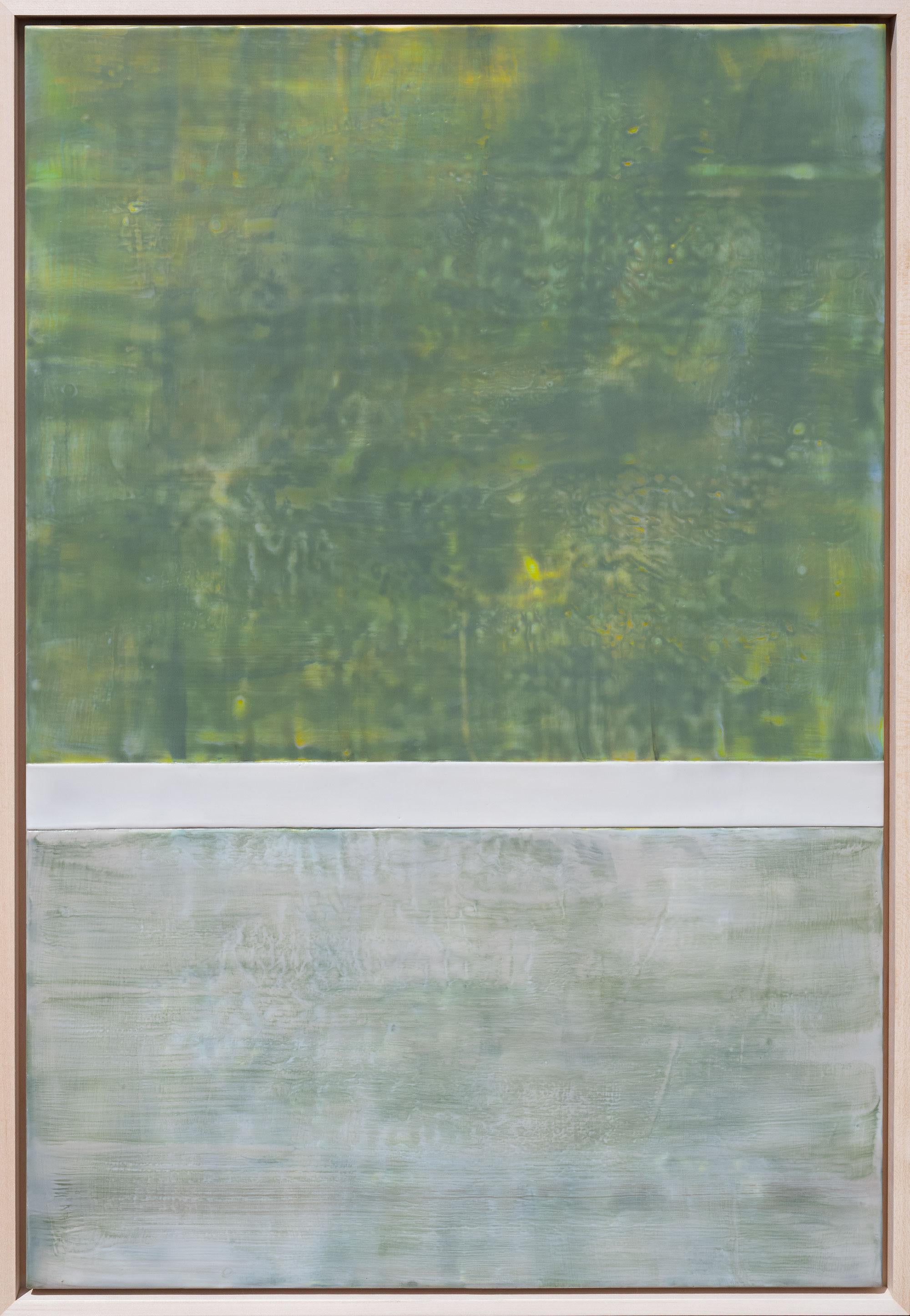 Amy Van Winkle Abstract Painting - Green Mesa