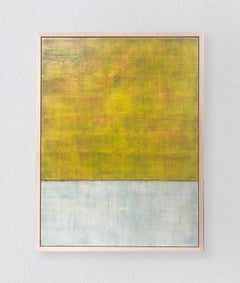 Ray of Light #1 - Contemporary Encaustic on Panel, Framed, 2022