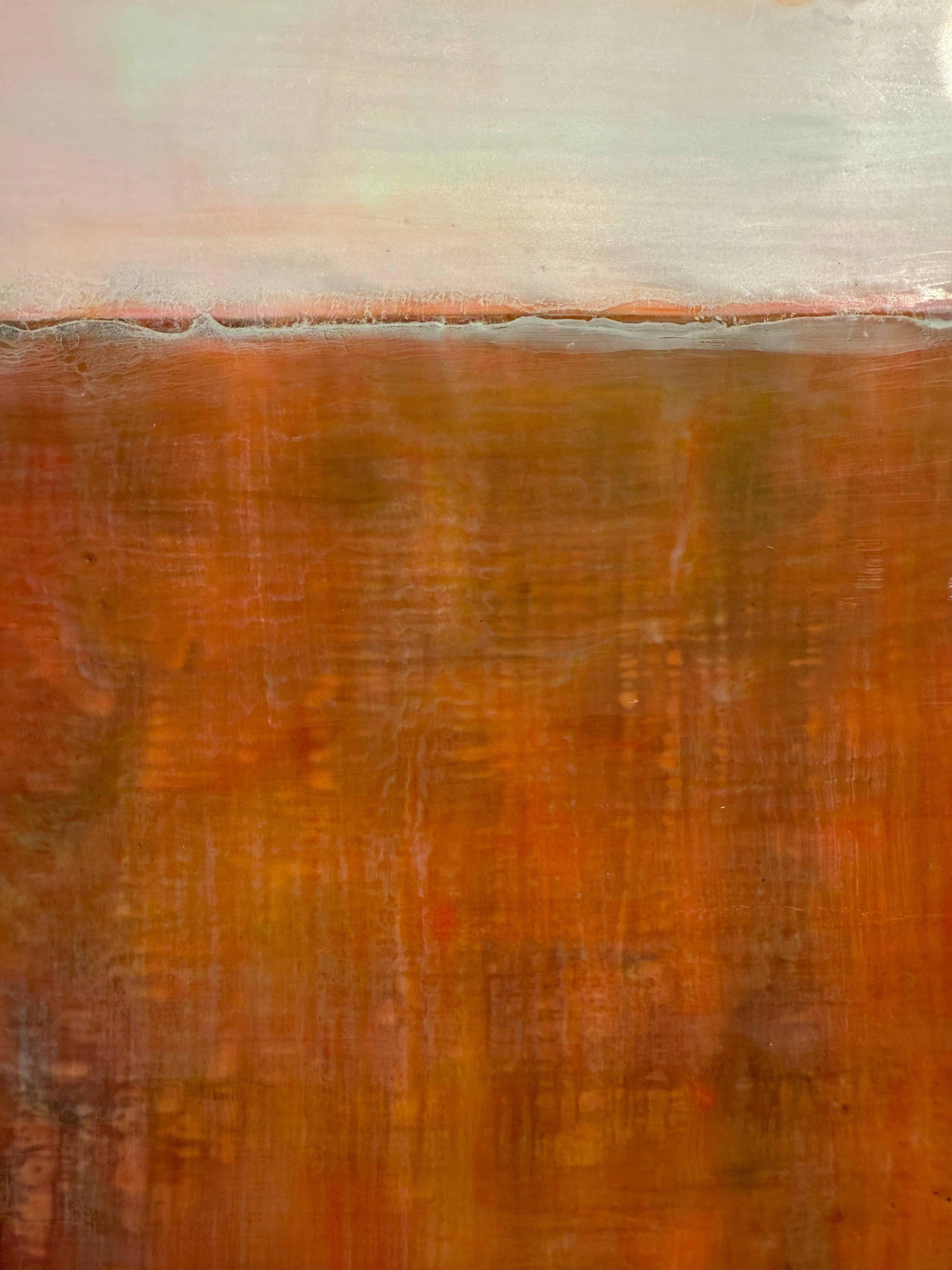 La grande fuga 1 - Abstract Painting Marrone di Amy Van Winkle