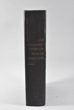 Amy Vanderbilt's Complete Book of Etiquette Signed by Andy Warhol