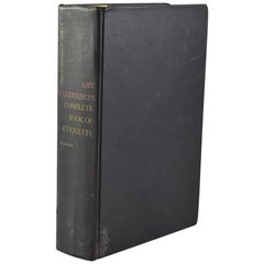 Le livre complet de l'étiquette d'Amy Vanderbilt signé par Andy Warhol