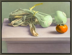 Pair of Still Lifes: "Kohlrabi and Persimmon" and "Tomatoes, Celery, and Vessel"