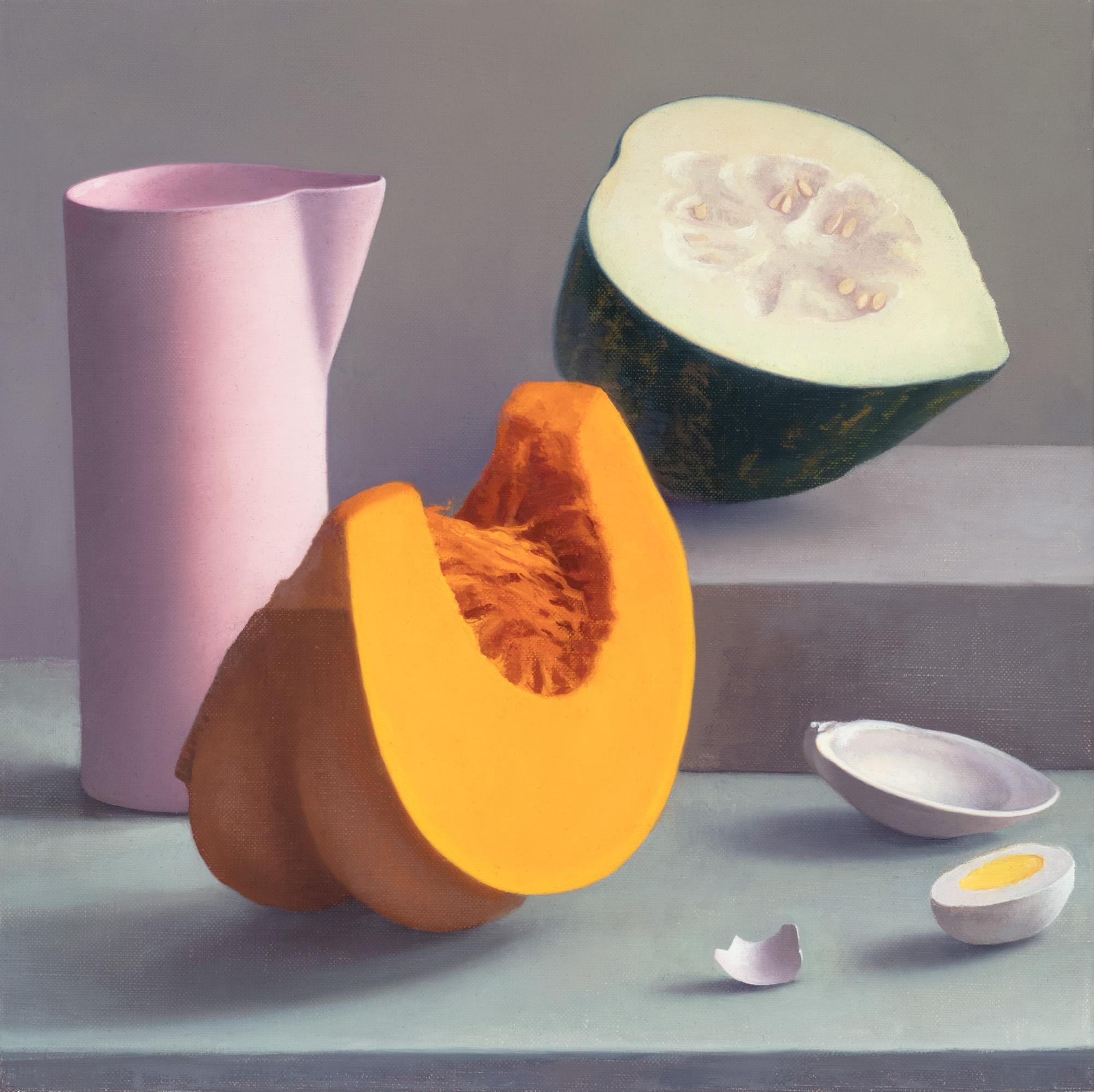 Still Life with Squash and Pink Pitcher