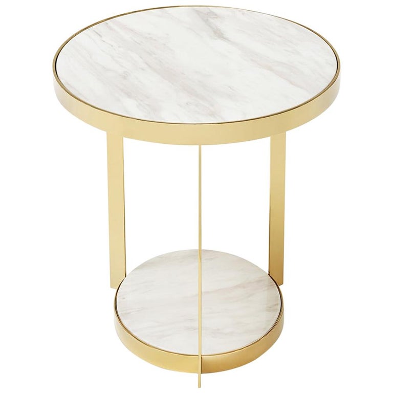 Amy White Side Table For Sale at 1stDibs