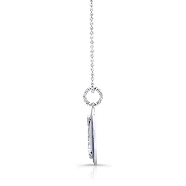 Amy Y 18K, Diamond, Enamel Contemporary Pendant Necklace Midnight ...