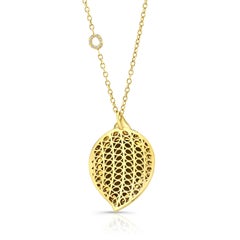 Amy Y 18K Gold, Australian Boulder Opal and Diamond Pendant Necklace 'Aspen'